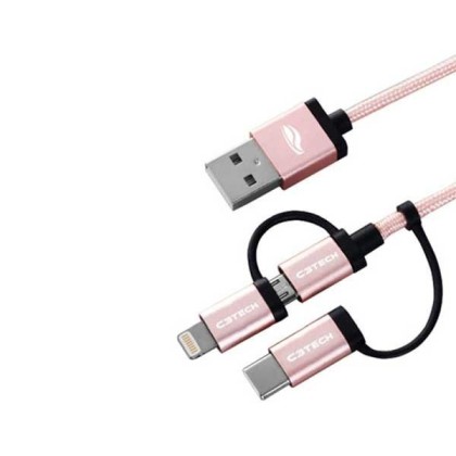 CABO CELULAR 3 EM 1 | MICRO USB | IPHONE | TIPO C | LIGHTNING  | HMASTON